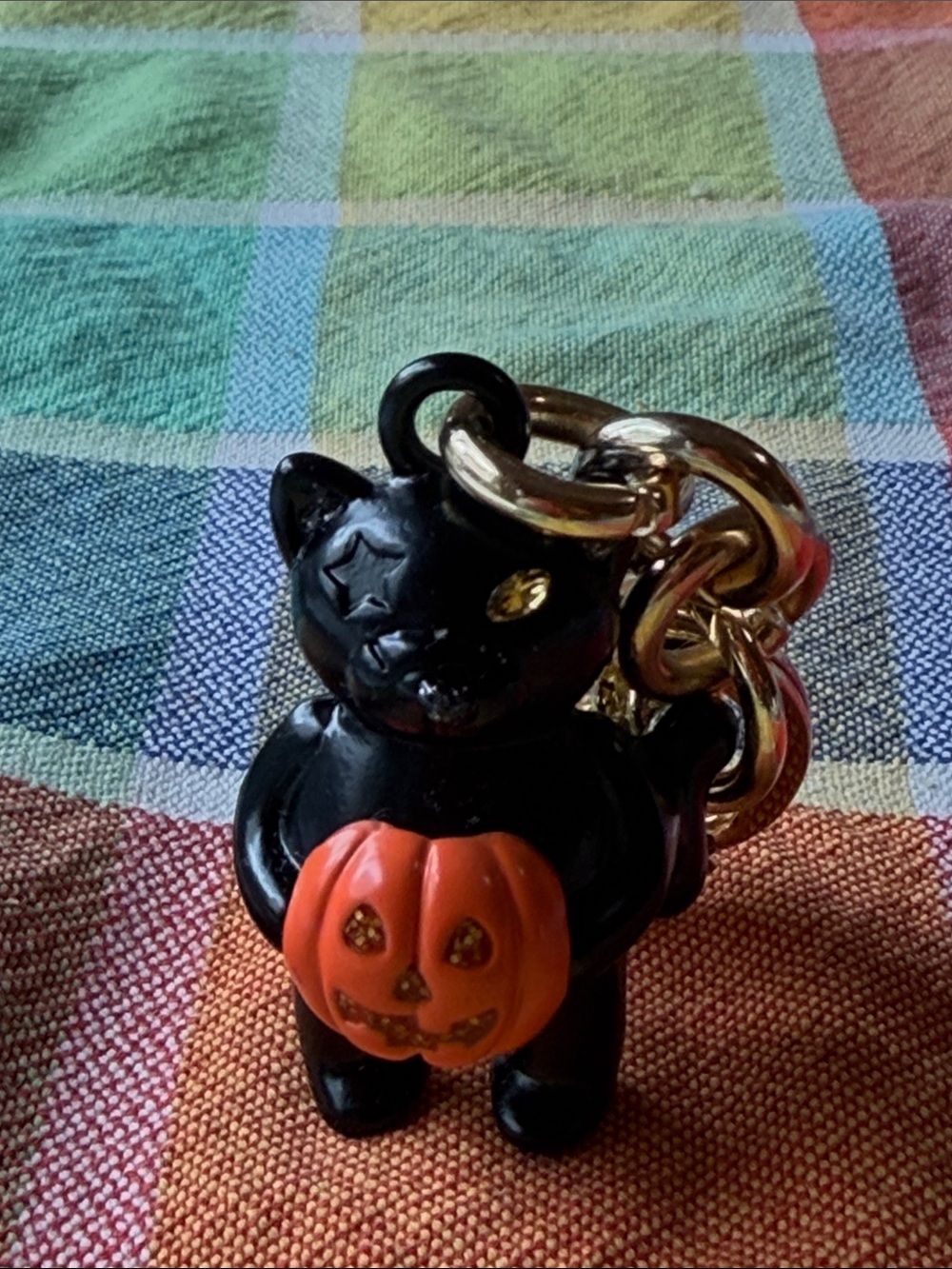 🎃🐈‍⬛🎃 COACH BLACK CAT WITH PUMPKIN BAG CHARM 🎃🐈‍⬛🎃 - Picture 2 of 16